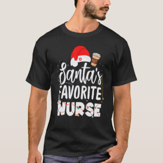 T-shirt Groupe de l'infirmière préférée de Santa pour Noël