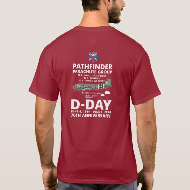 T-SHIRT GROUPE DE PARACHUTE D'ORIENTEUR (Dos)