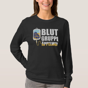 T-shirt Groupe de sang Äppelwoi Frankfurt Hessen