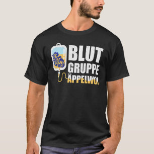 T-shirt Groupe de sang Äppelwoi Frankfurt Hessen
