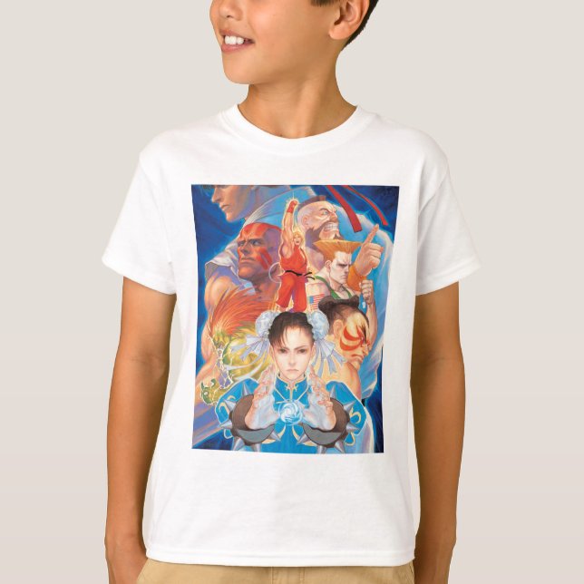 T-shirt Groupe de Street Fighter 2 Chun-Li (Devant)