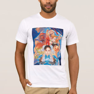 T-shirt Groupe de Street Fighter 2 Chun-Li