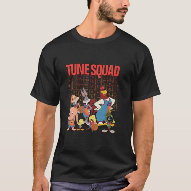 T-shirt Groupe De Tune Iconique Tiré Gros Poster De Poitri (Devant)