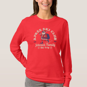 T-shirt Groupe de vacances en famille à ski et snowboard