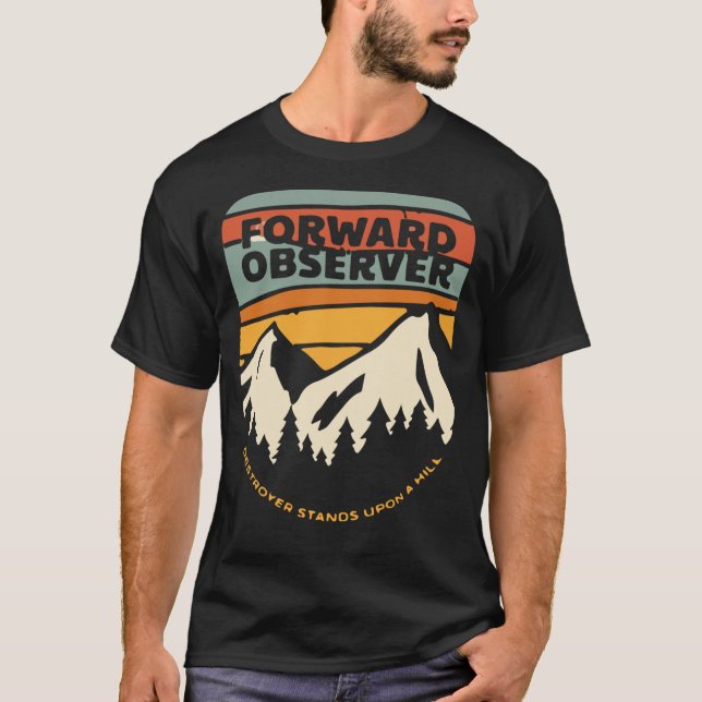 T-shirt Groupe d'observation avancée Armée de terre (Devant)