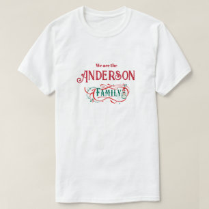 T-shirt Groupe familial thématique Noël personnalisé