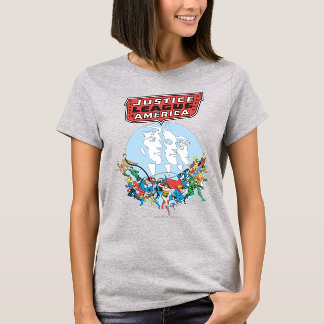 T-shirt Groupe Justice League of America (Devant)