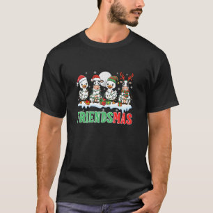 T-shirt Groupe Noël Friends Santa Renne Elfe Canards Vache