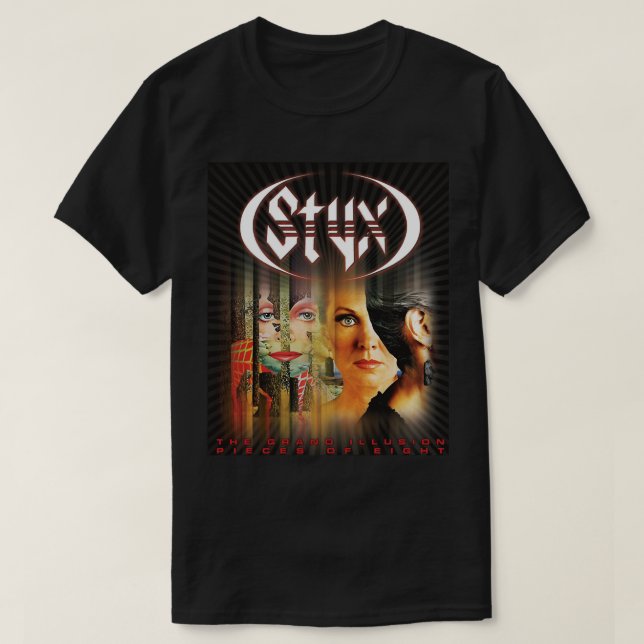 T-shirt Groupe rock américain rétro styx cadeau ventilateu (Design devant)
