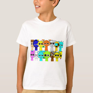T-shirt Groupe Sprunki ! | Simon Oren Funbot Pinki Wenda