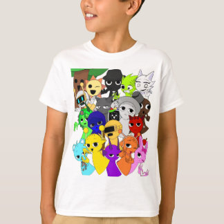 T-shirt Groupe Sprunki ! | Simon Oren Funbot Pinki Wenda J