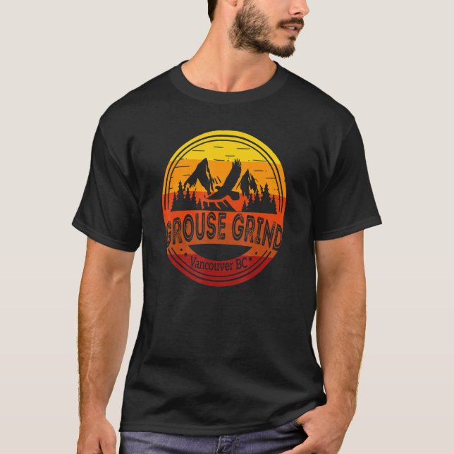 T-shirt Grouse Grind Vancouver Bc Canada Randonnée Trail M (Devant)