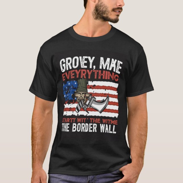 T-shirt Grovy American (Devant)