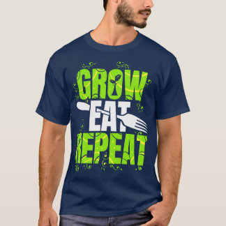 T-shirt Grow Eat Repeat Vegetarian Vegetarian Vega
