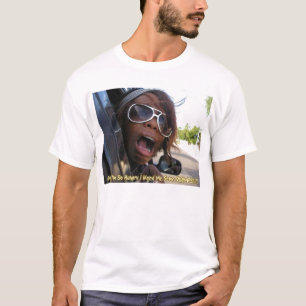 T-shirt Grrrrllll… I a besoin de moi des crevettes !