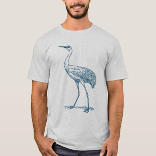 T-shirt Grue - Bleu Océan