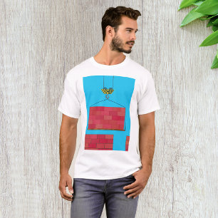 T-shirt Grue de construction Levant mur de brique