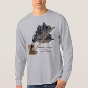 T-shirt Grue nord-ouest vintage et équipement lourd