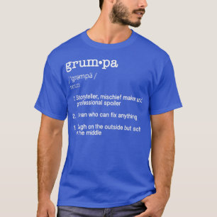 T-shirt Grumpa Définition T Chemise - Drôle Fête des pères