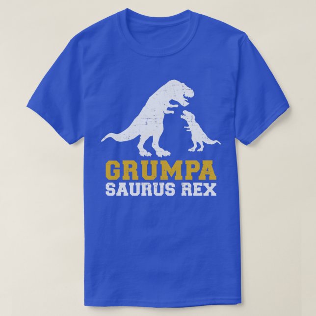 T-shirt Grumpa saurus rex grand-père (Design devant)