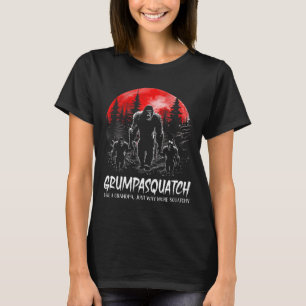 T-shirt Grumpa Squatch Drôle Bigfoot Papa Sasquatch Yéti F