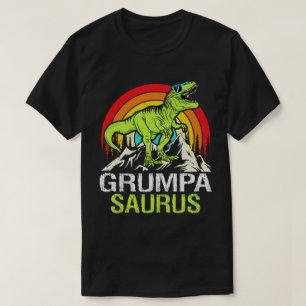 T-shirt Grumpasaurus Dinosaur Grandpa Saurus Fête des père