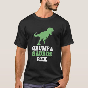 T-shirt GrumpaSaurus Rex Dino Dinosaure Drôle Grumpa-Sauru