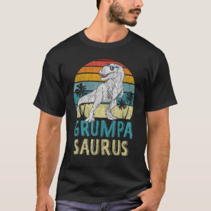 T-shirt Grumpasaurus T Rex Dinosaur Grumpa Saurus Famille 