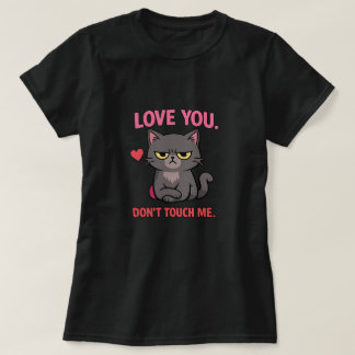 T-shirt Grumpy Cat Valentine Shirt – Love You Don’t Touch