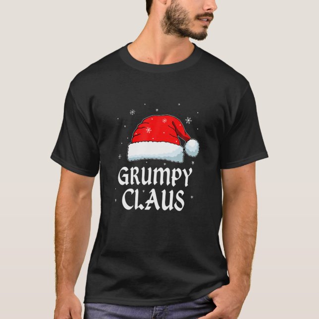 T-shirt Grumpy Claus Père Noël Famille de Noël (Devant)