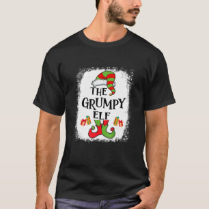 T-shirt Grumpy Elf Matching Famille Drôle Noël P