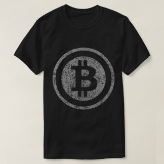 T-shirt Grunge Bitcoin Crypto Symbol Design