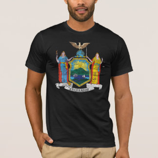 T-shirt Grunge de drapeau de l'état de New-York