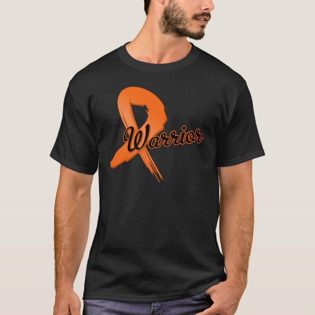 T-shirt Grunge de guerrier de leucémie (Devant)