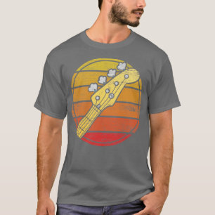 T-shirt Grunge de guitare de basse rétro