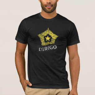 T-shirt Grunge d'emblème du Maine Dirigo
