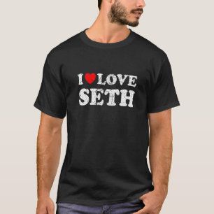 T-shirt Grunge détendu Style épuisé J'aime Seth