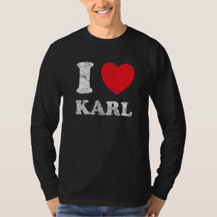 T-shirt Grunge en état de démangeaison Style I Love Karl