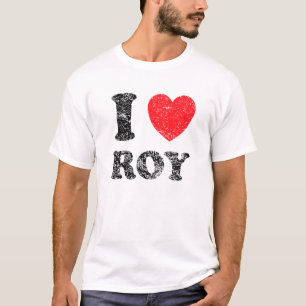 T-shirt Grunge en état de désordre usé Style I Love Roy