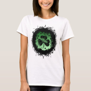 T-shirt Grunge-goth St. Patrick's day Shamrock