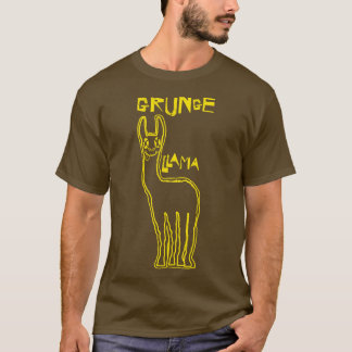 T-shirt Grunge Llama visage souriant