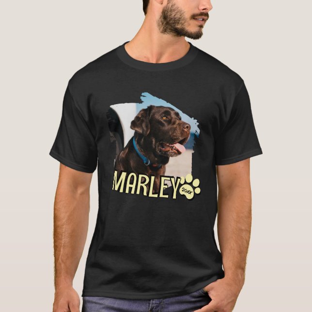 T-shirt Grunge moderne Jouer Simple Personnalisé Photo Ani (Devant)