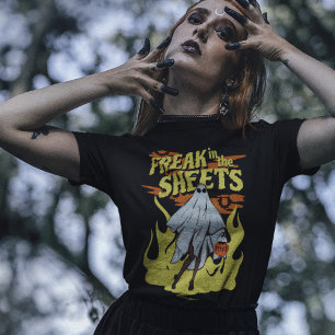 T-shirt Grunge Naughty Freak dans les feuilles Ghost Hallo