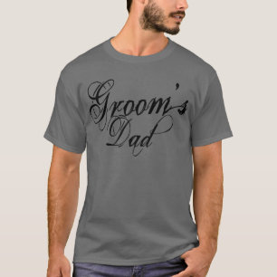 T-shirt Grunge Naughy Script - Papa de Groom's Black