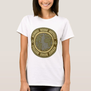 T-shirt Grunge Recyclée de la terre