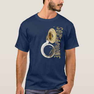 T-shirt Grunge Sousaphone