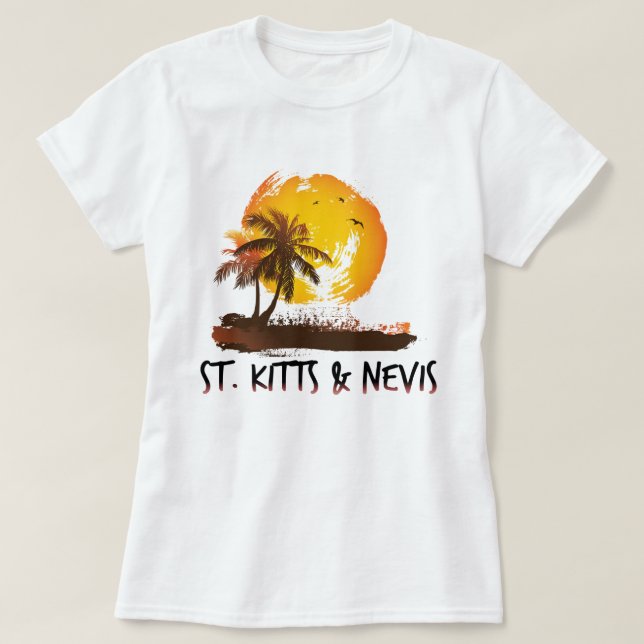 T-shirt Grunge St Kitts & Nevis (Design devant)