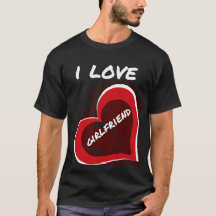Grunge Style I Love My Girlfriend Heart Design