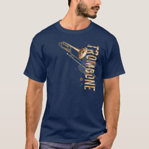 T-shirt Grunge Trombone