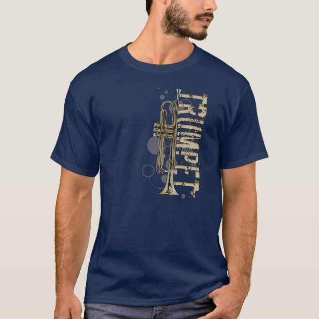 T-shirt Grunge Trumpet (Devant)